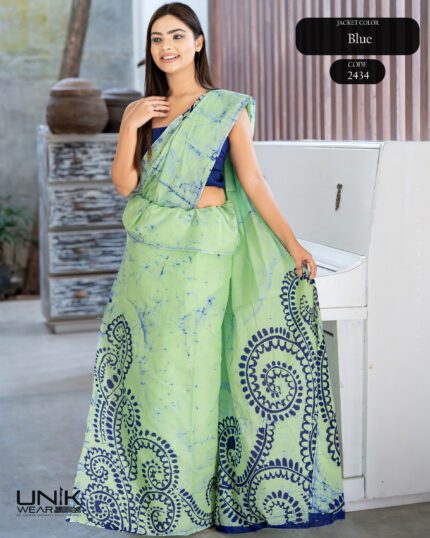 Modern Handcrafted Batik Saree 2434