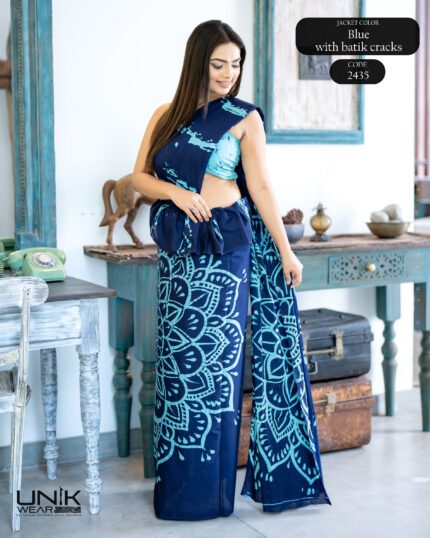 Modern Handcrafted Batik Saree 2435