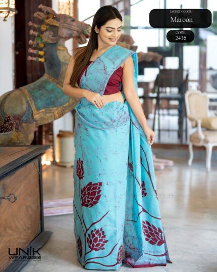 Modern Handcrafted Batik Saree 2436
