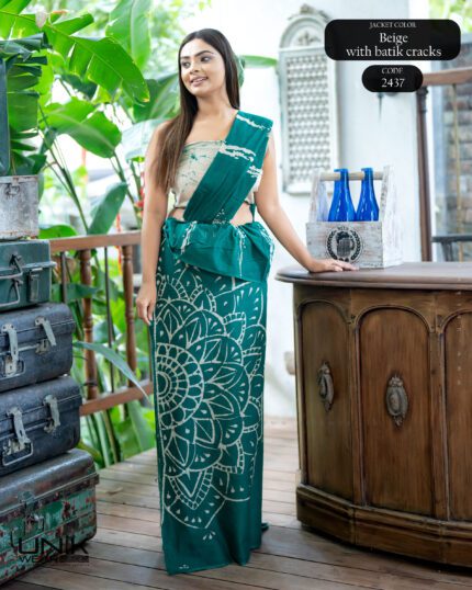 Modern Handcrafted Batik Saree 2437