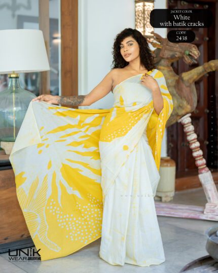 Modern Handcrafted Batik Saree 2438