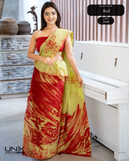 Modern Handcrafted Batik Saree 2441