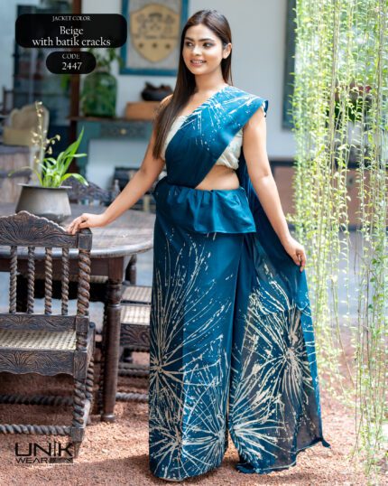 Modern Handcrafted Batik Saree 2447
