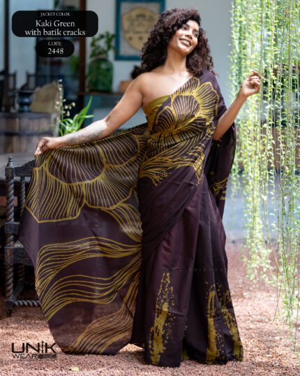 Modern Handcrafted Batik Saree 2448