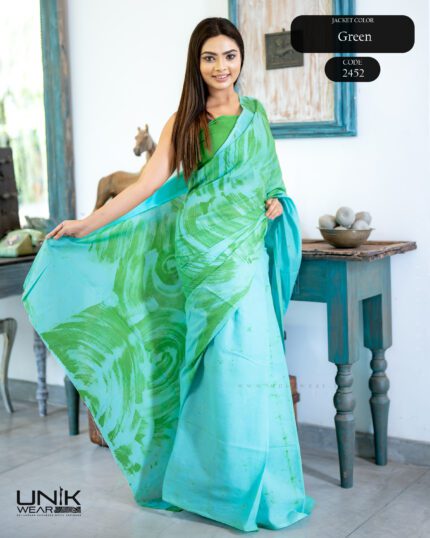 Modern Handcrafted Batik Saree 2452