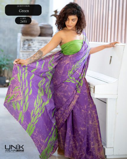 Modern Handcrafted Batik Saree 2453