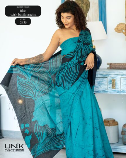 Modern Handcrafted Batik Saree 2456