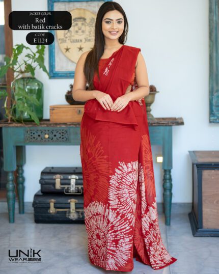Modern Handcrafted Batik Saree E1124