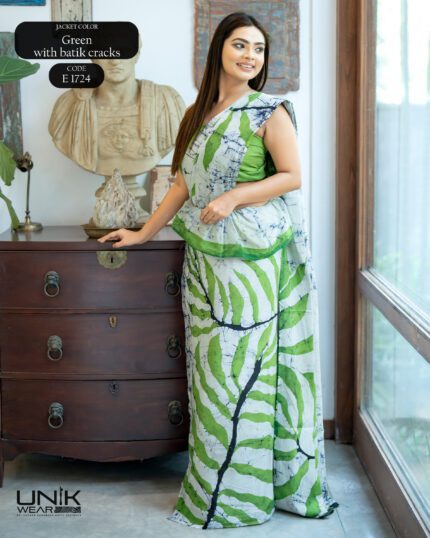 Modern Handcrafted Batik Saree E1724