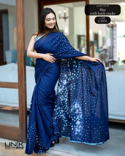 Modern Handcrafted Batik Saree E1924