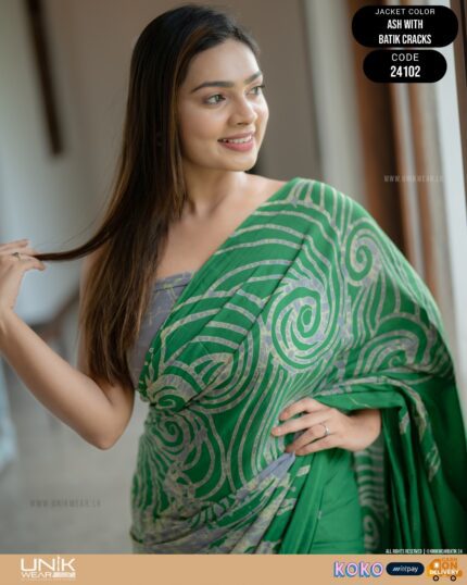 Modern Handcrafted Batik Saree 24102