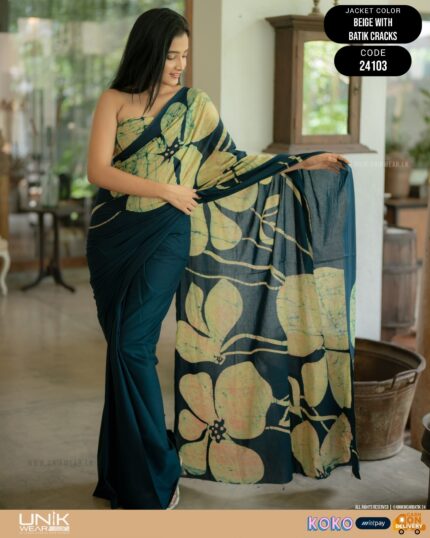 Modern Handcrafted Batik Saree 24103