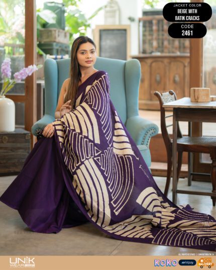 Modern Handcrafted Batik Saree 2461