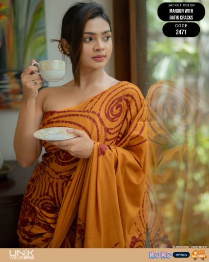 Modern Handcrafted Batik Saree 2471
