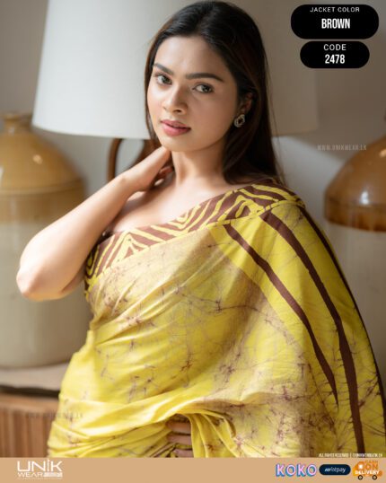 Modern Handcrafted Batik Saree 2478