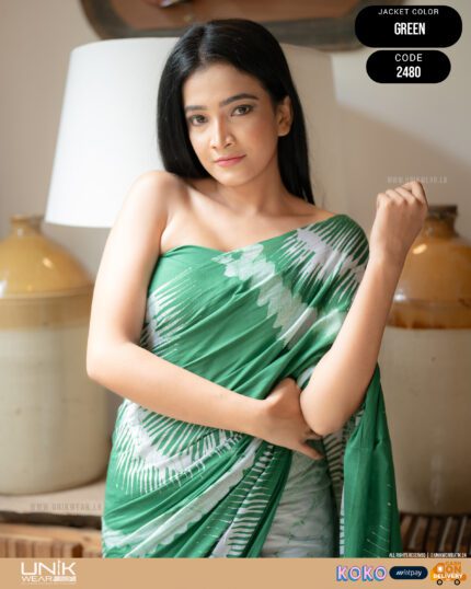 Modern Handcrafted Batik Saree 2480