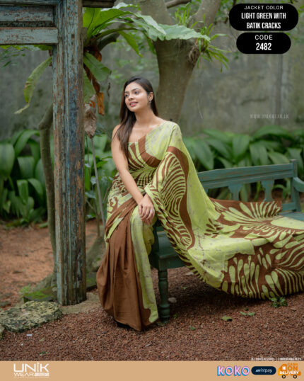 Modern Handcrafted Batik Saree 2482