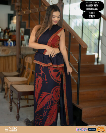Modern Handcrafted Batik Saree 2483