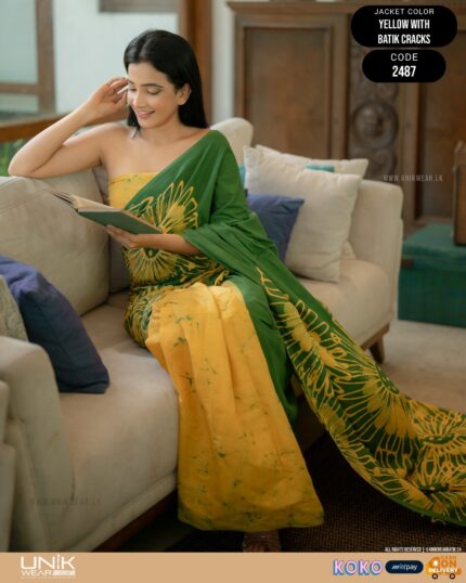 Modern Handcrafted Batik Saree 2487