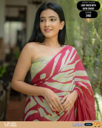 Modern Handcrafted Batik Saree 2492