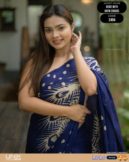 Modern Handcrafted Batik Saree 2494