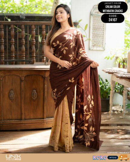 Modern Handcrafted Batik Saree 24107