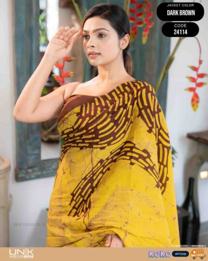 Modern Handcrafted Batik Saree 24114