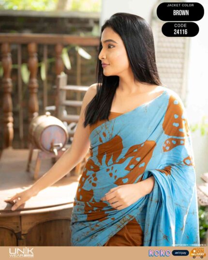 Modern Handcrafted Batik Saree 24116