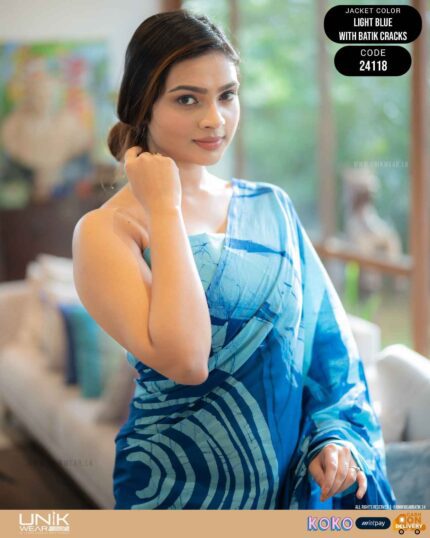 Modern Handcrafted Batik Saree 24118