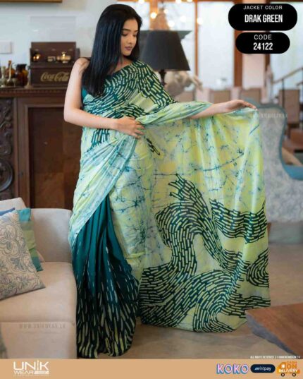 Modern Handcrafted Batik Saree 24122