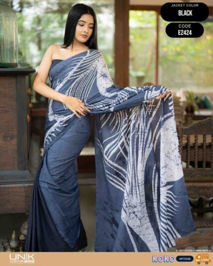 Modern Handcrafted Batik Saree E2424