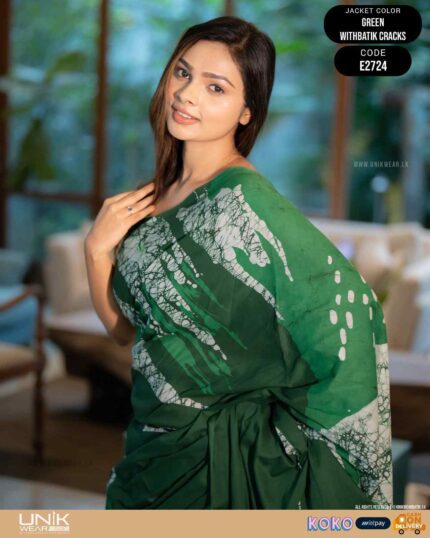 Modern Handcrafted Batik Saree E2724