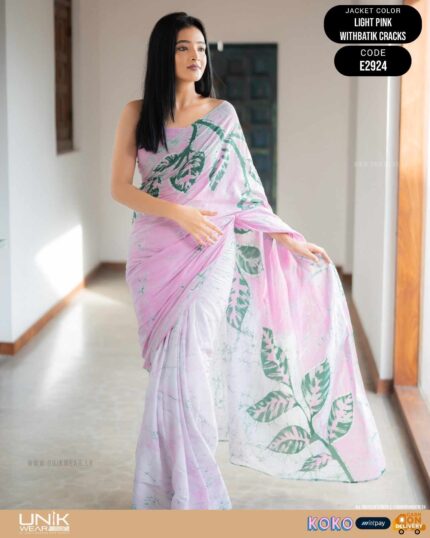 Modern Handcrafted Batik Saree E2924