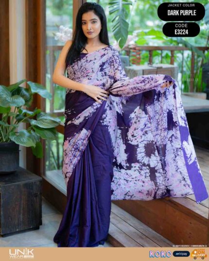 Modern Handcrafted Batik Saree E3224