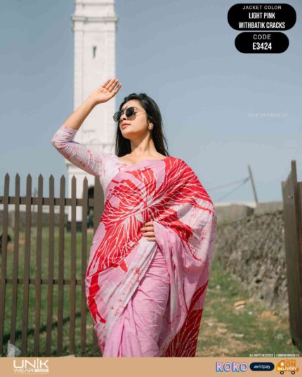Modern Handcrafted Batik Saree E3424