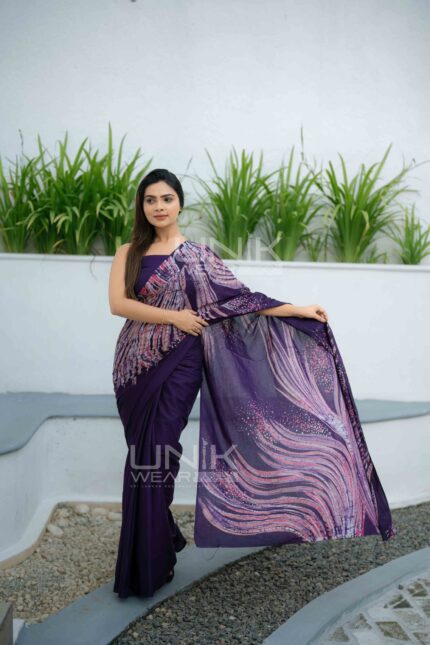 Modern Handcrafted Batik Saree E4124