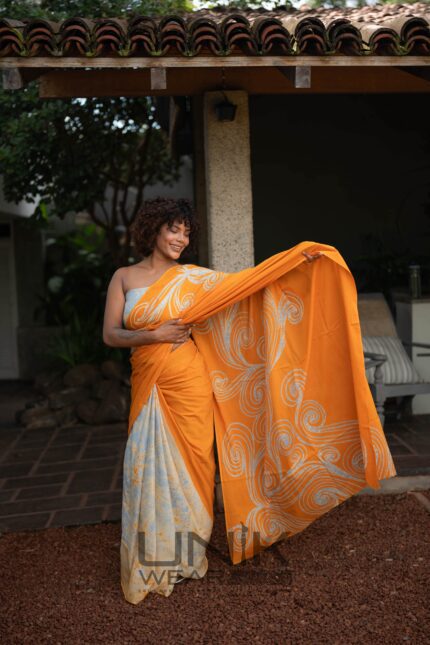 Modern Handcrafted Batik Saree 24153