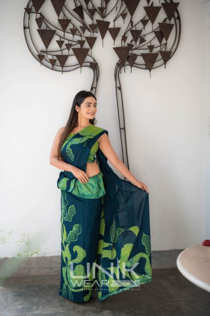 Modern Handcrafted Batik Saree E4624