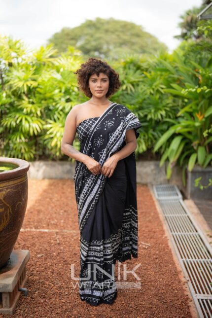 Modern Handcrafted Batik Saree S0124