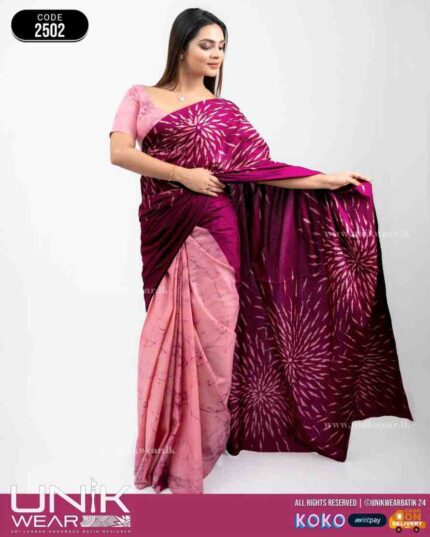 Modern Handcrafted Batik Saree 2502