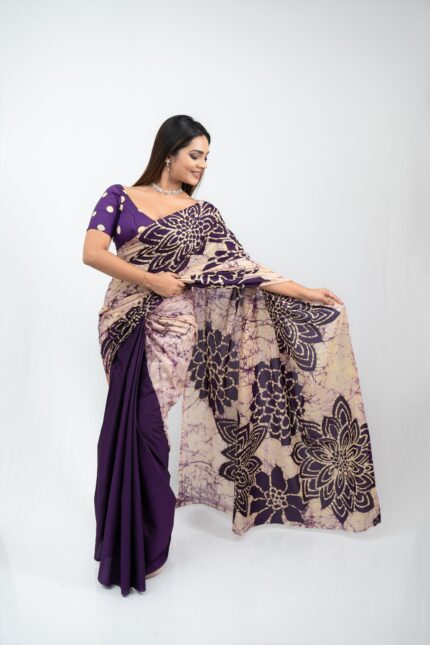 Modern Handcrafted Batik Saree 2505