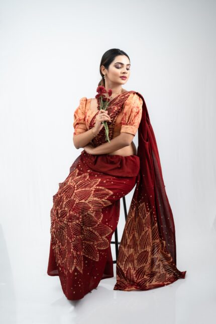 Modern Handcrafted Batik Saree 2515