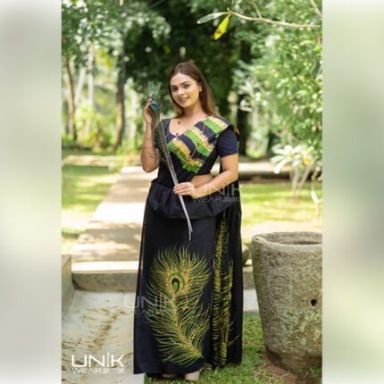 Modern Handcrafted Batik Saree E2125