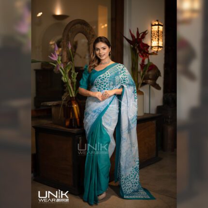 Modern Handcrafted Batik Saree E2325