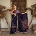 Modern Handcrafted Batik Saree E2425 - Limited saree - Image 2