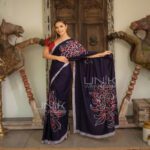 Modern Handcrafted Batik Saree E2425 - Limited saree - Image 4