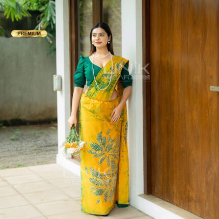 Modern Handcrafted Batik Saree E3125