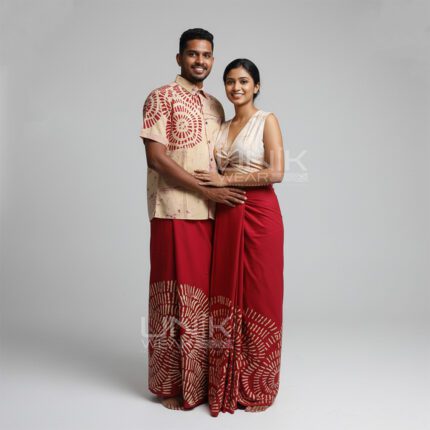 Sri Lankan Batik Couple Dress 02