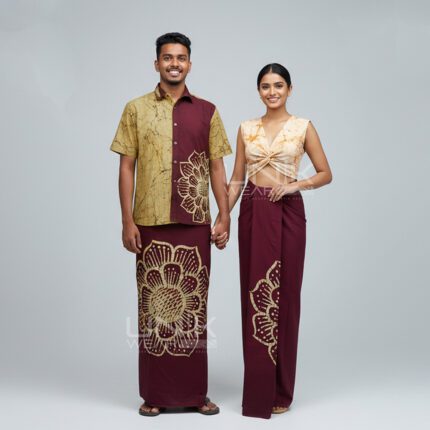 Sri Lankan Batik Couple Dress 03