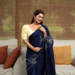 Handcrafted Cotton Batik Saree 2637 - Blue saree - Image 3